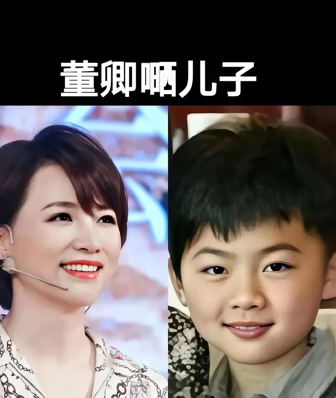 大家看看这几组主持人的儿子是多么的帅气呀！大人优秀漂亮有魅力有口才，所以长大了她