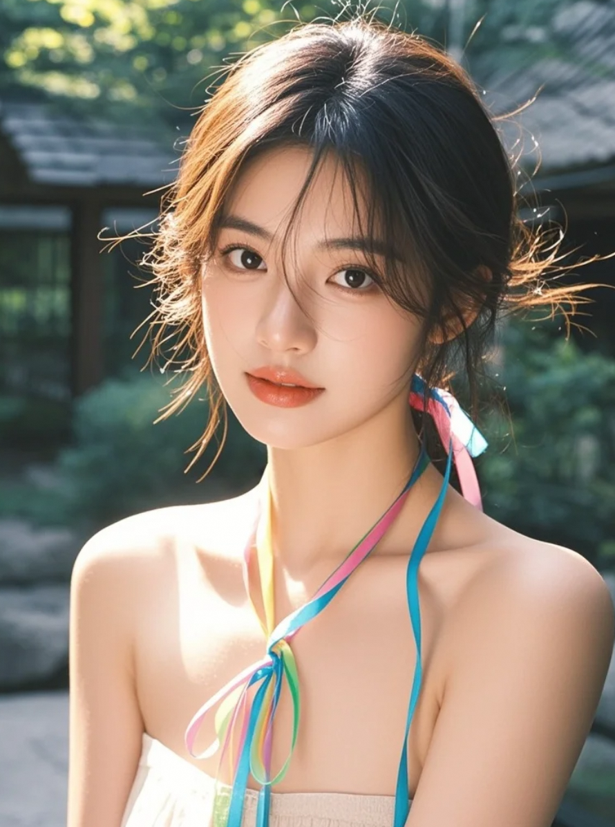 风吹起她的发丝，也吹散了所有规则的边界