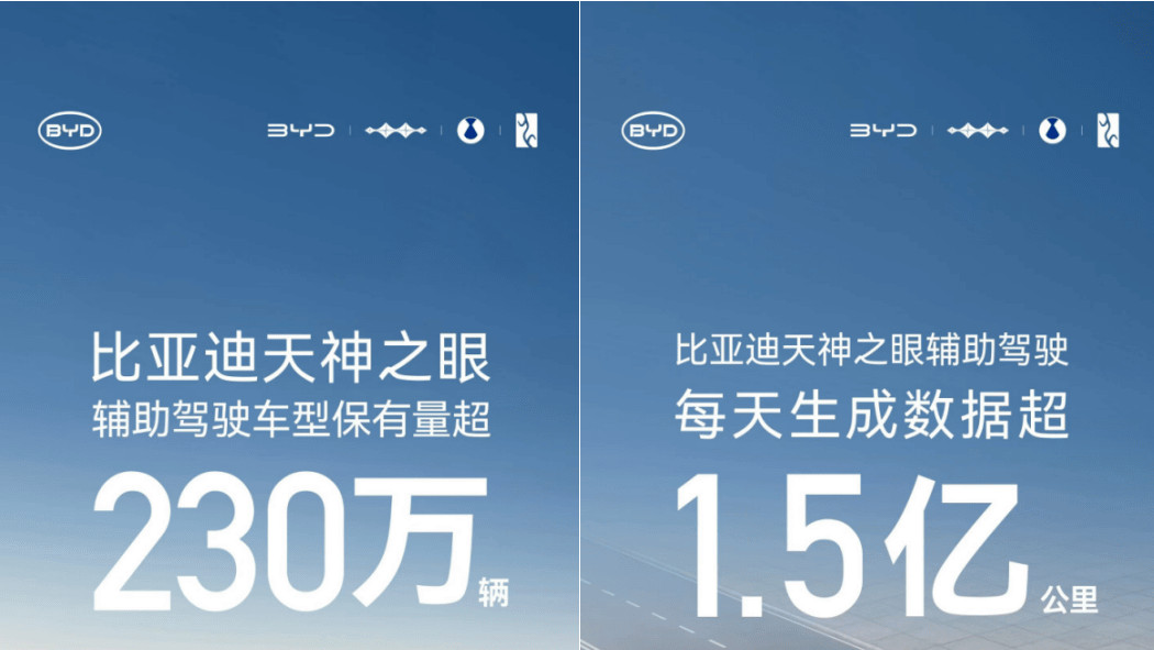 比亚迪天神之眼辅助驾驶车型月销再破31万，累计装车量超230万