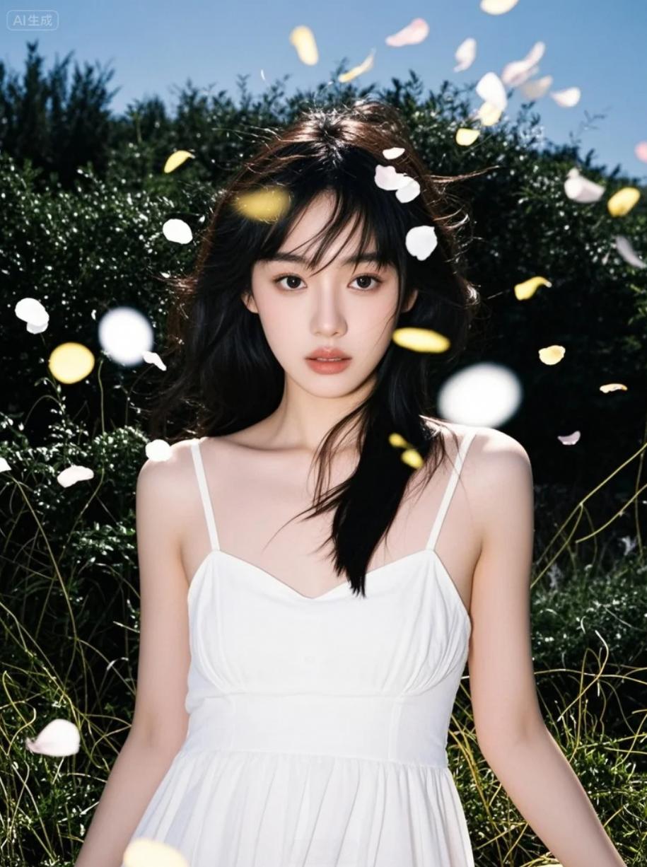 水波荡漾，她眼底的星河是否映着你的倒影