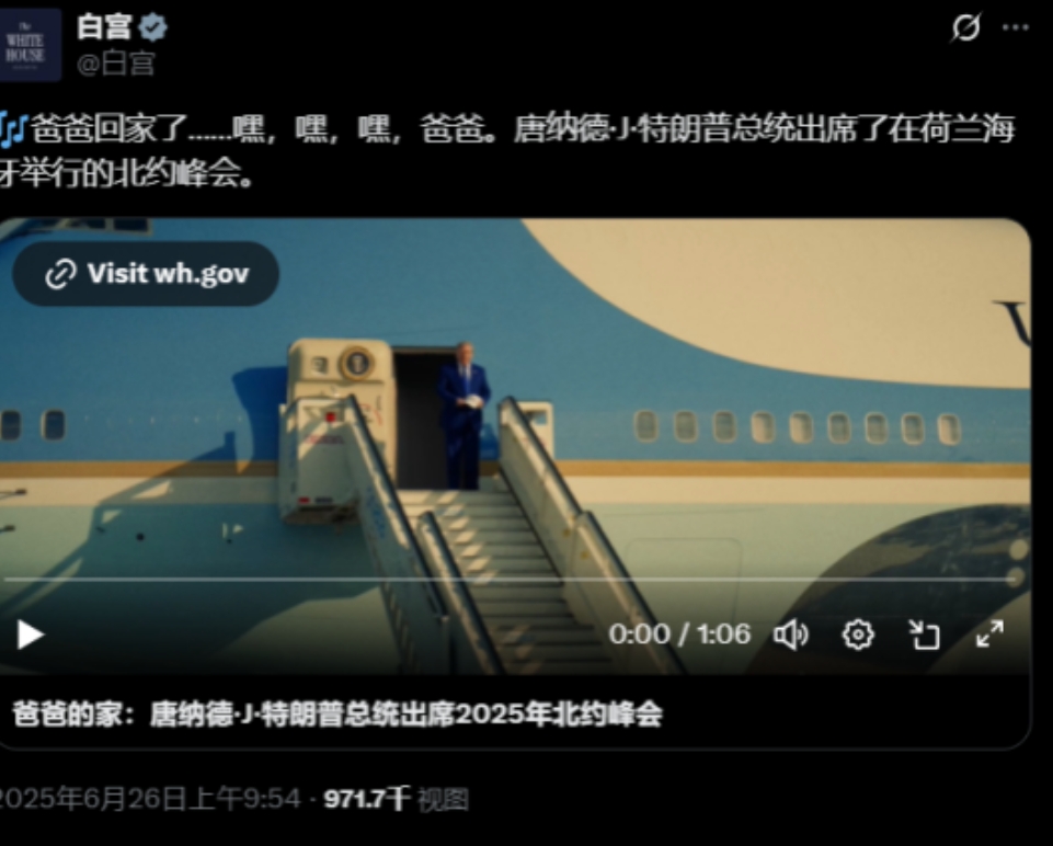 该说不说，在整活这一块，美国白宫是不遑多让的，在北约峰会上出现“爸爸事件”戏剧性