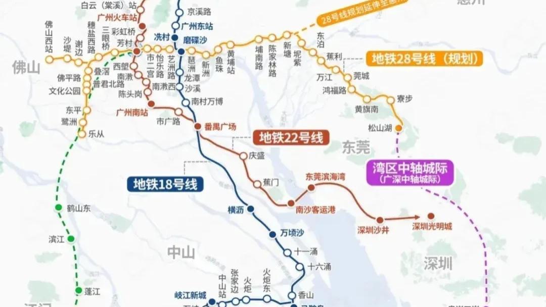 广州22号线走向有变？湾区农谷2期招标公告，透露南延段走珠江街