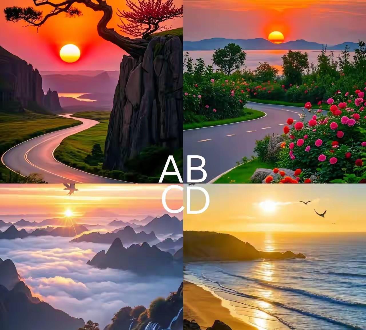 测测上天给了你什么能力？
四图中第一眼你被哪幅图吸引了？
答案在评论区！