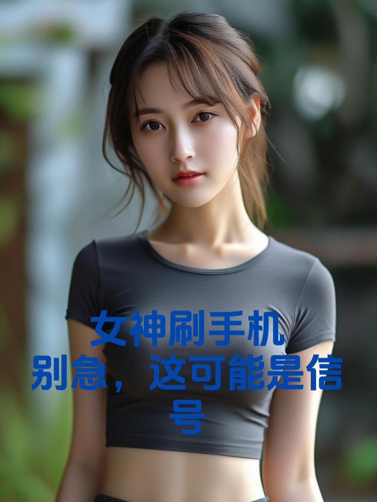 女神刷手机，别急，这可能是信号
