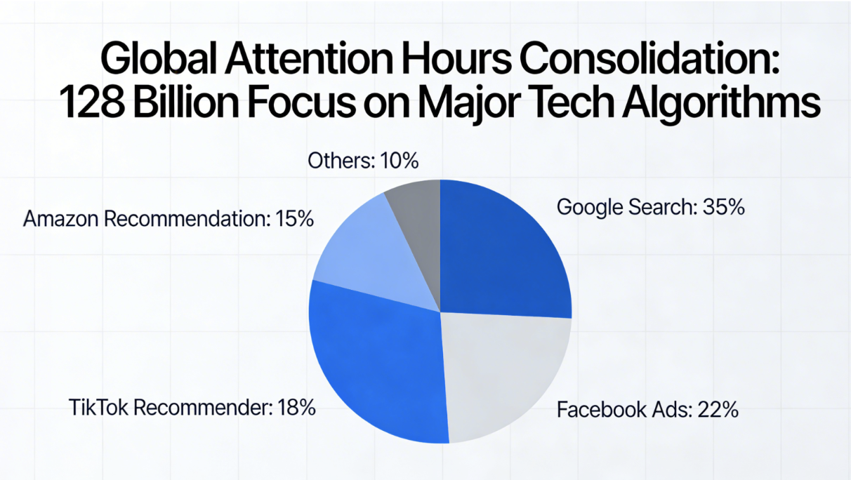 【技术博弈】人类1280亿小时注意力正在被机器零距离绞杀