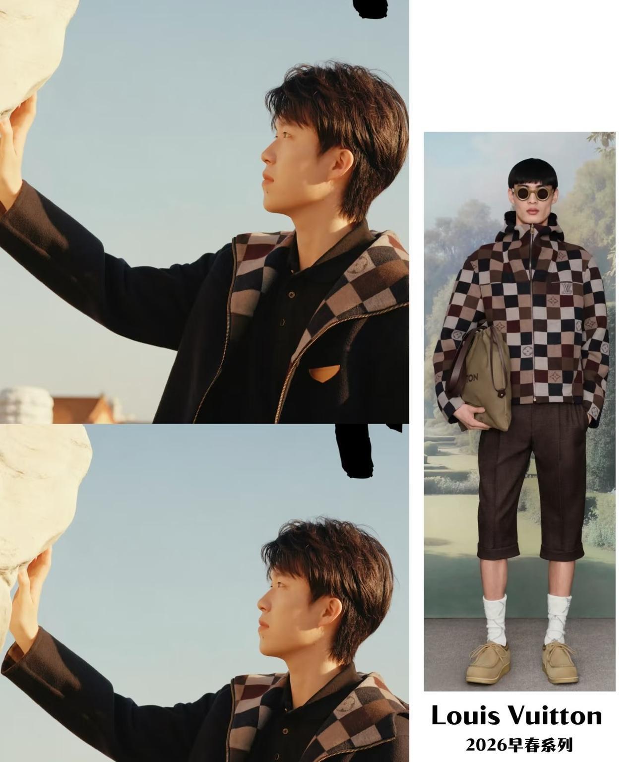 大头的时装预告，
实话实说，
真不是夸张，
模特都没他穿的好看。
这件衣服应该是