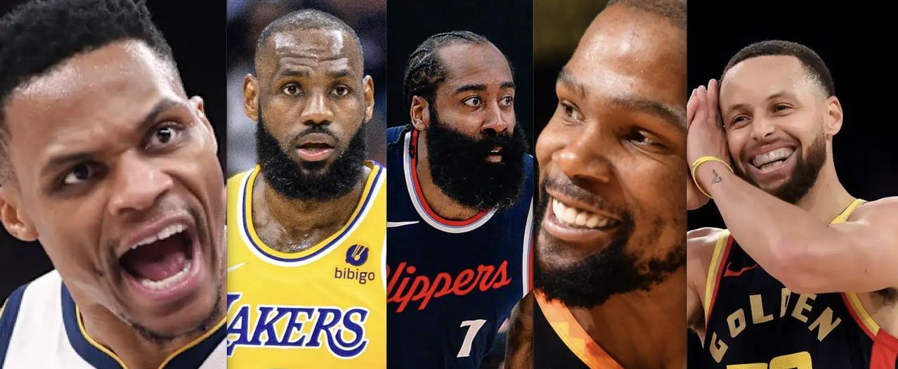 不吹不黑，这套阵容，放眼历史什么水平？
控卫：威少
生涯1mvp.+2得分王+2