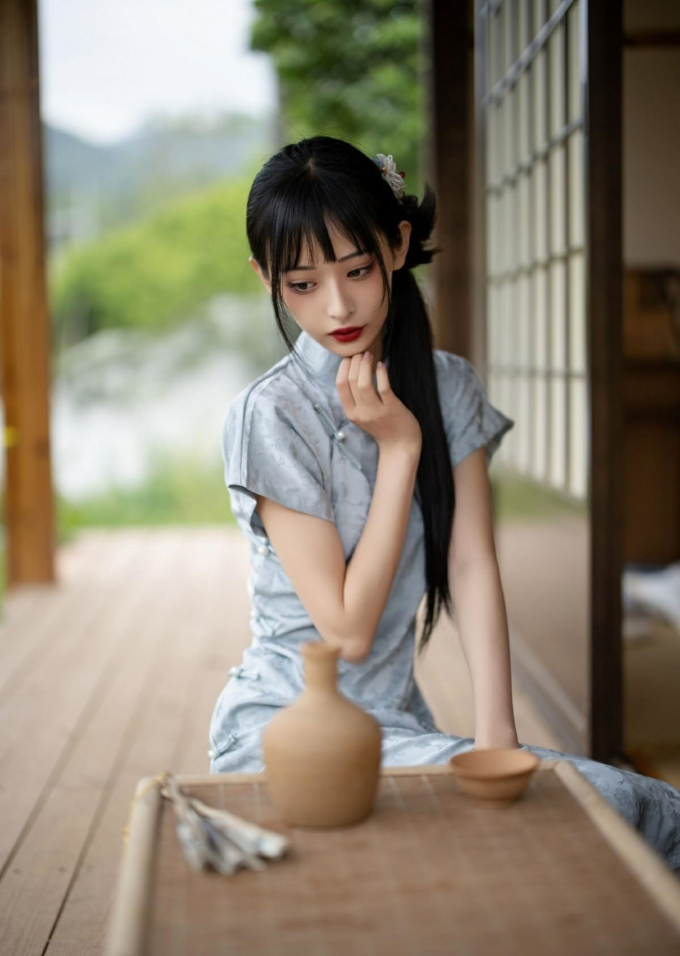 复古民国风旗袍美女小姐姐 ！