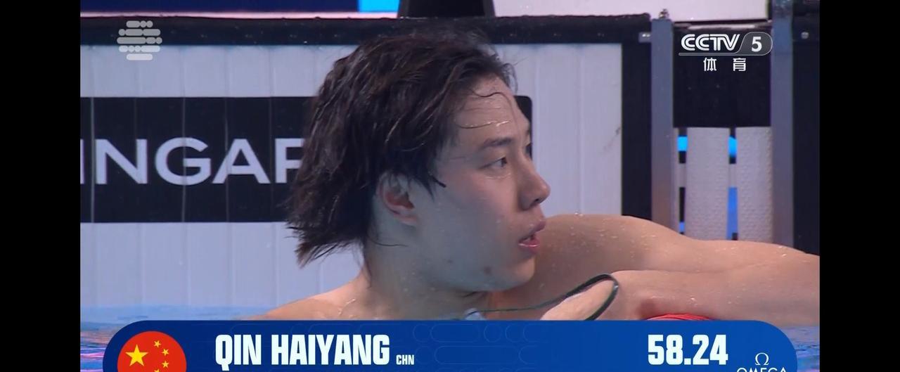 覃海洋以第一名晋级决赛
第一组比赛竞争激烈，差距并不大，但是德国选手始终保持在第