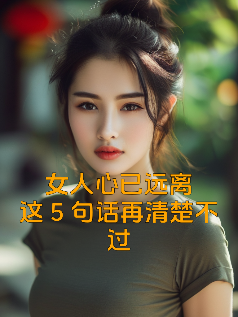 女人心已远离，这5句话再清楚不过