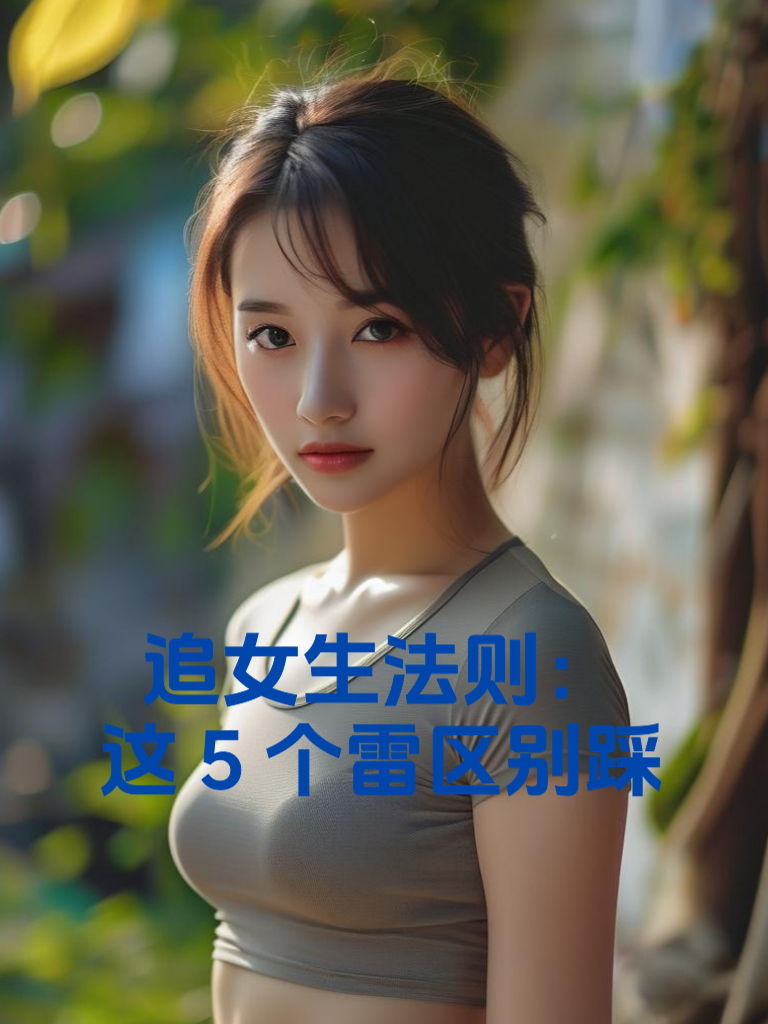 追女生法则：这5个雷区别踩