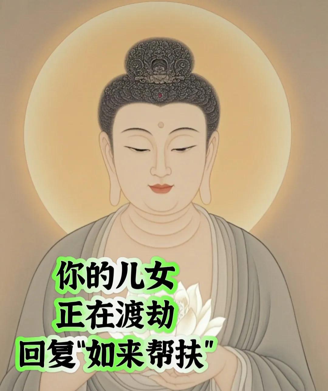 你的儿女此刻正深陷劫难，与生活艰难对抗。快在评论区回复 “如来帮扶！” 借助这冥