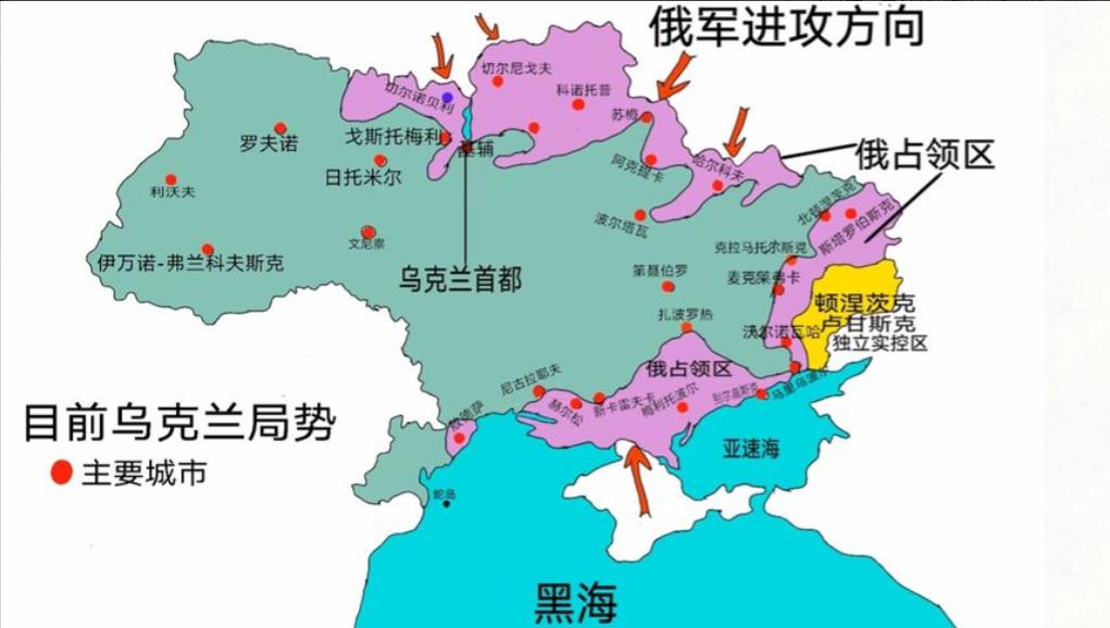 俄罗斯的野心很大的！其实俄罗斯的军队离基辅十分之近，可是俄军迟迟没有对乌克兰首都