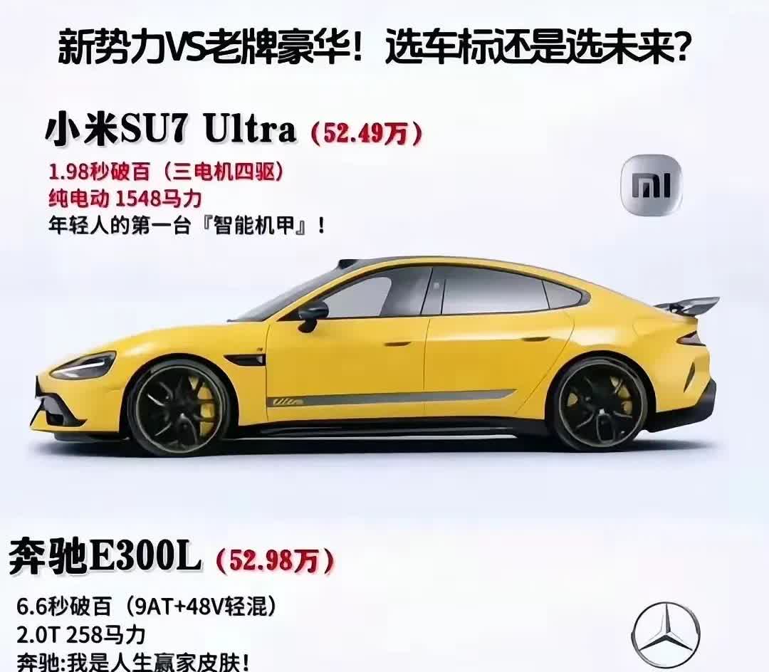 买车时选车标还是选未来？选BBA还是选小米？那我要问你，你买手机会选择大哥大，还