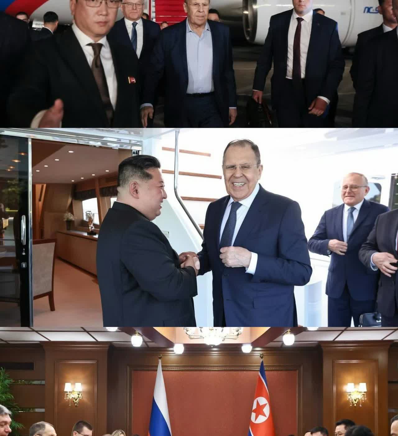 拉夫罗夫再赴平壤“摇人”，司令官在豪华游艇接见！双方进行了新一轮战略对话，他感谢