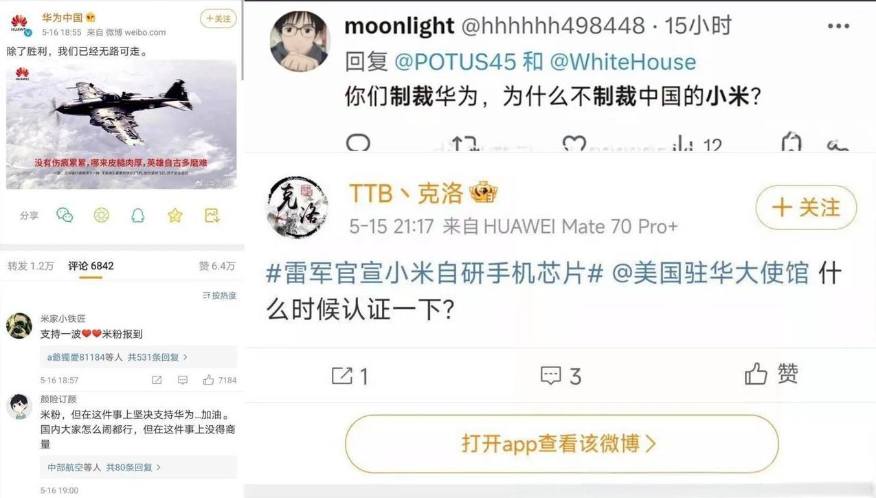 格局！
图源雷军微博评论区网友。