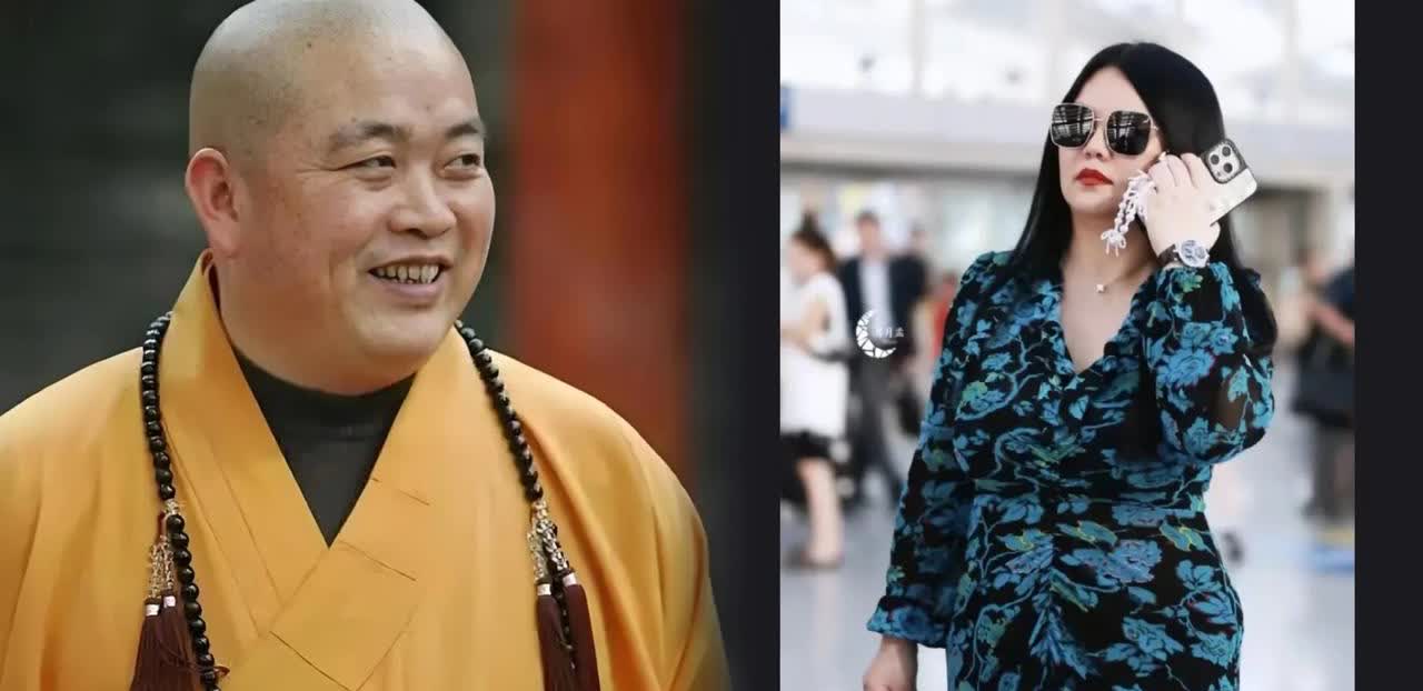 释永信和李湘，


一个是“身材发福”住持，


一个是“胖了很多”