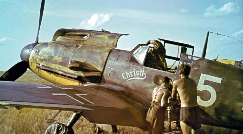 1942 年 6 月，乌克兰格拉科沃，德国空军 Bf.109 F-4战斗机。