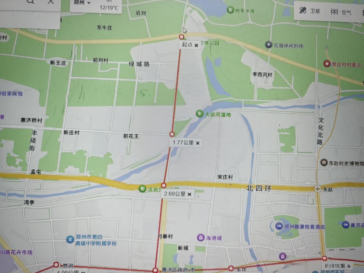 郑州地铁3号线自制规划图
线路名称：郑州地铁3号线
起止点：岗李-港区北
站点数