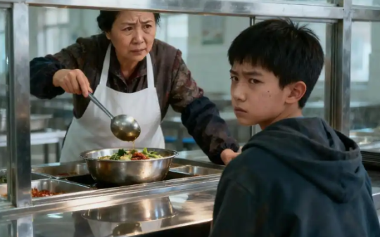 中学食堂阿姨悄悄将剩饭剩菜带给贫困生，被发现后罚3000元，次日接到上级电话