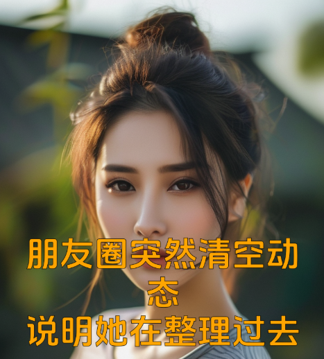 朋友圈突然清空动态，说明她在整理过去