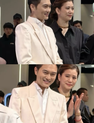 张智霖和袁咏仪最近同框的照片，真是让好多人惊到了！
这对夫妻明明是同岁，只差十天