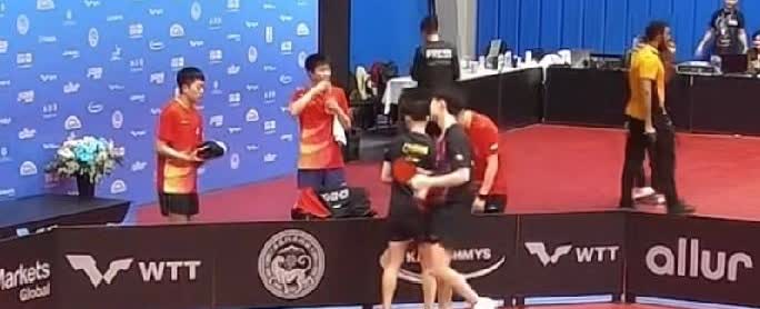 这真的很辛苦很不容易！

原来让人没想到的是，在wtt阿拉木图的晚场比赛，在