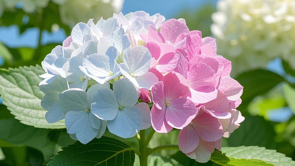 绣球花培育秘诀：调配花色，打造梦幻花团