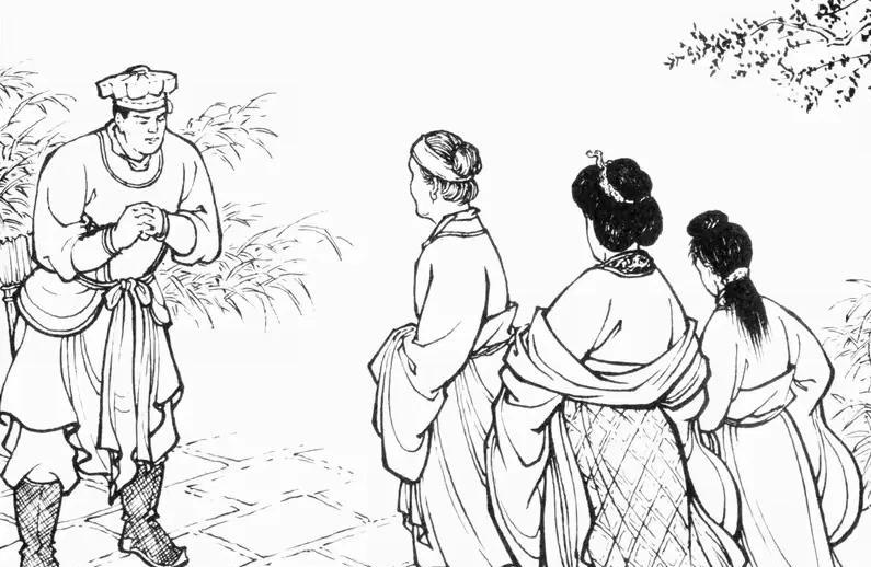将军衣锦还乡，误射一少年，到寒窑接夫人，夫人携女见将军。将军听夫人说有一对儿女，