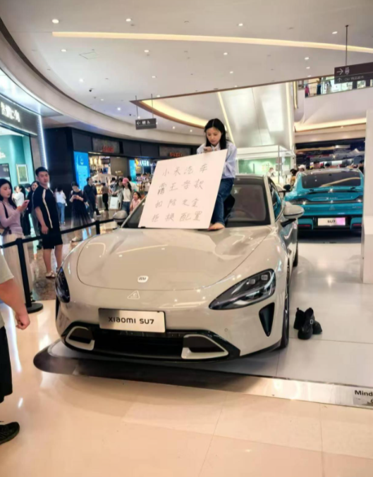 她是怎么把车开进去的，雷总难道就没有拦她？ 