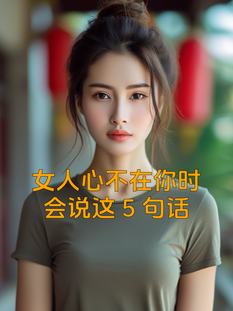 女人心不在你时，会说这5句话