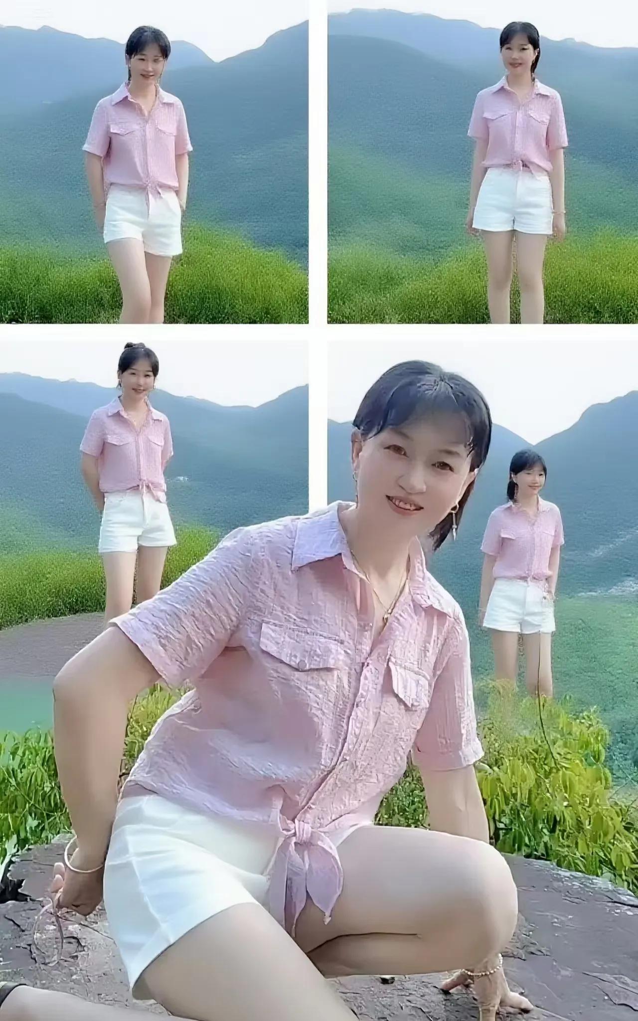 夏日穿最甜的粉衫，在青山绿水旁“凹造型”
把生活的小确幸，藏进这方自然天地
风在