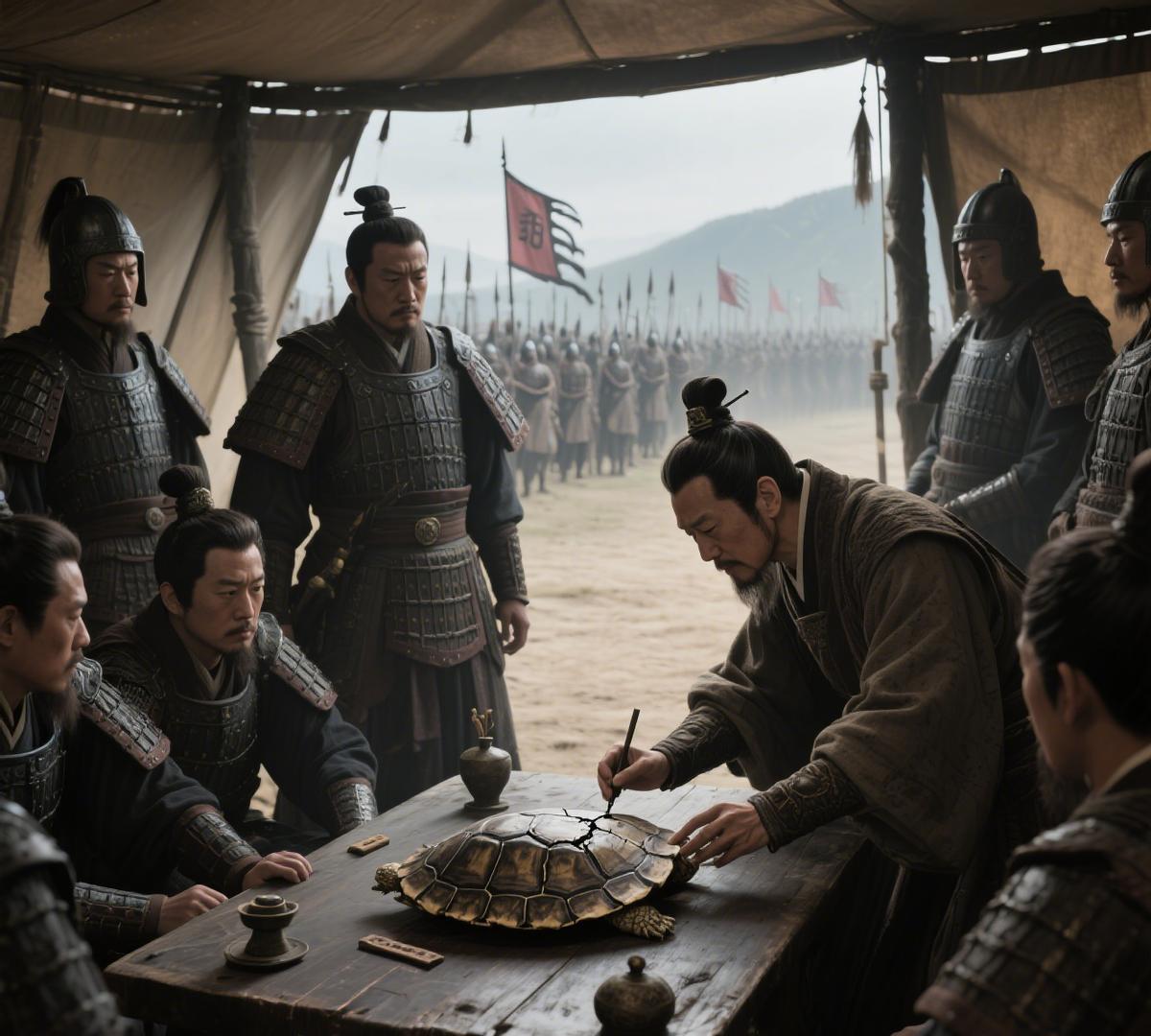 现代打仗靠卫星定位，北朝士兵靠龟甲算卦？敌人兵临城下，只因卦象说 “今日不宜” 