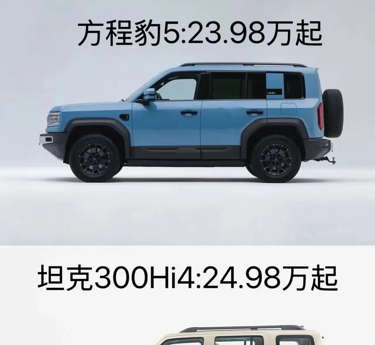 市区 70%，越野 30% 的豹 5。
市区 30%，越野 70% 的 300