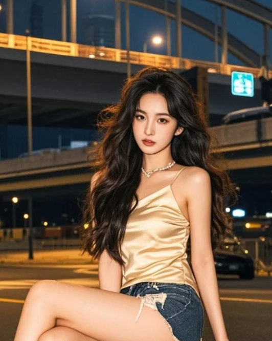 一个人，一条街，她在夜里撩动了我的心
