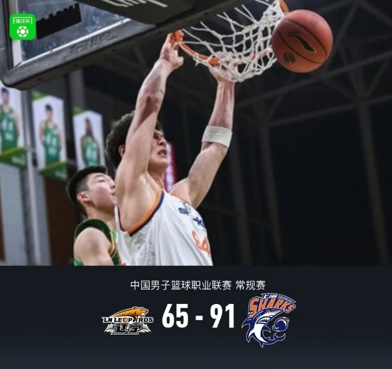 CBA，辽宁65-91惨败上海！
就莫兰德这种外援，没有非常强大的国内球员得分能