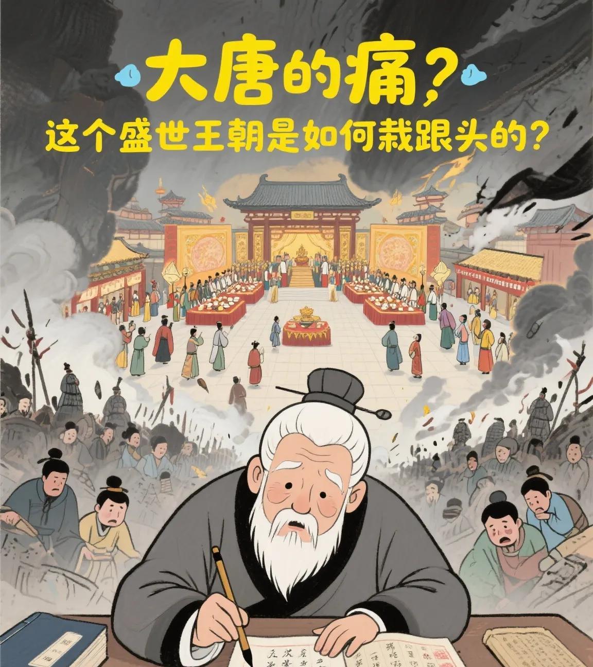 大唐的痛，这个盛世王朝是如何栽跟头的？
公元755年的冬天，唐玄宗带着杨贵妃仓皇