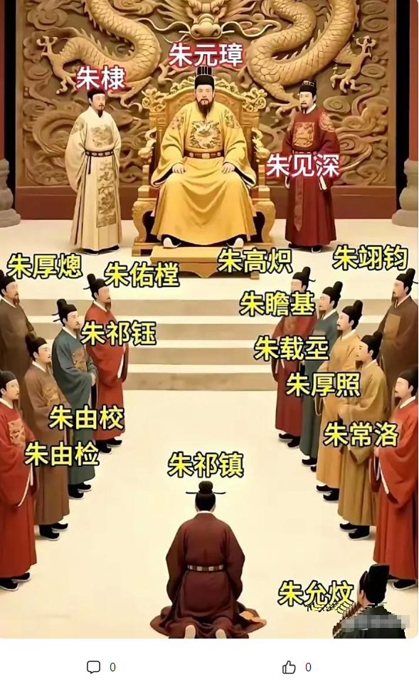 明朝十六位皇帝实力咋站位？朱元璋是开朝皇帝，站C位妥妥的。朱允炆被叔叔夺位，最后
