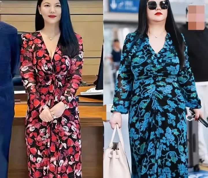 我问闺蜜：李湘明明很有钱为什么不注重身材保养呢？
每次一出镜，脸又胖了一大圈，