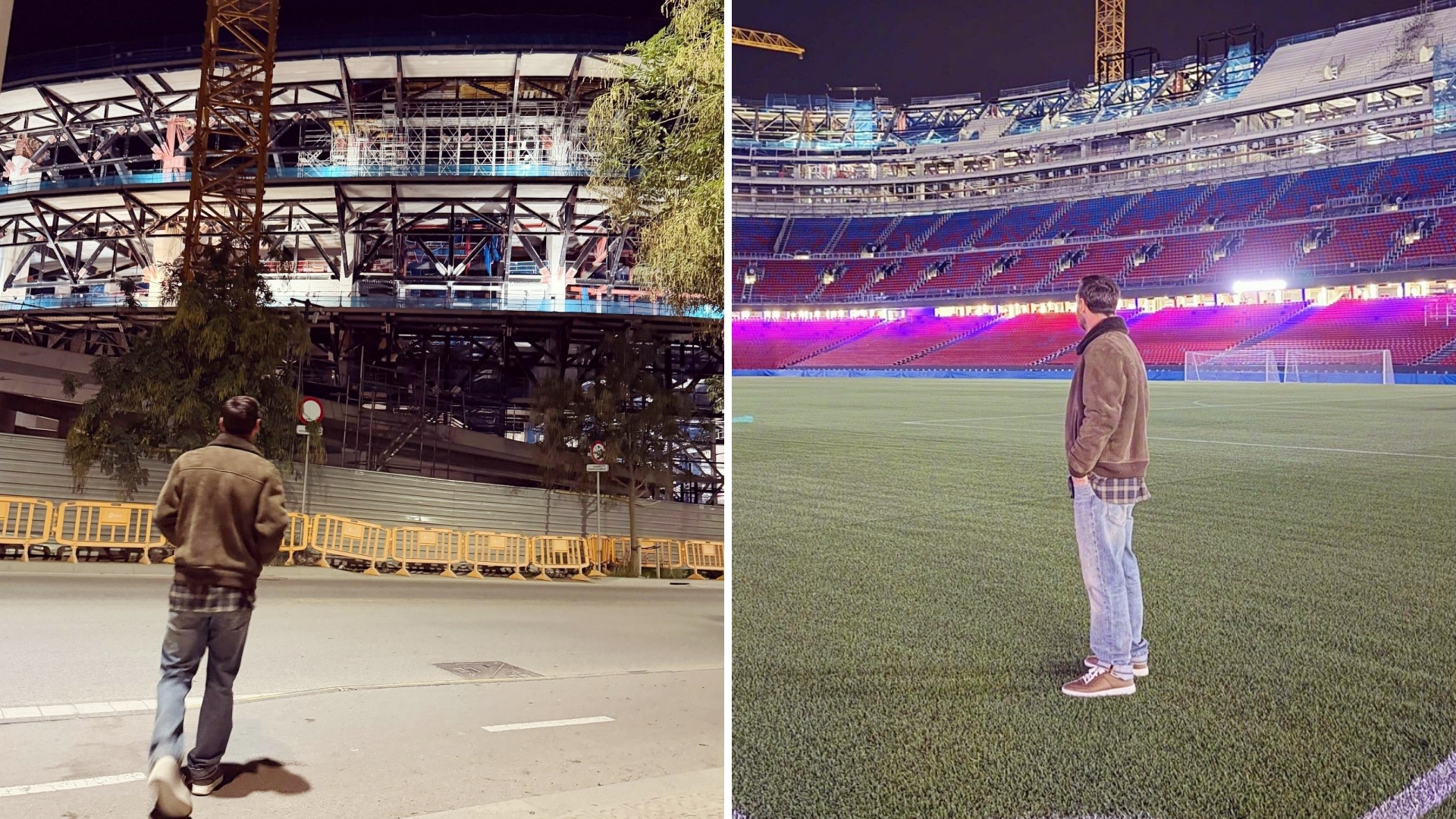 梅西夜访诺坎普，不仅是为了查看诺坎普重建的过程，也是为了与阿根廷国家队在西班牙会