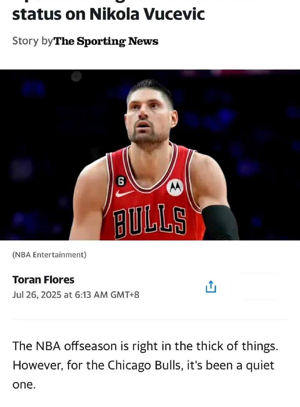 武切维奇被裁，直接影响到湖人和开拓者关于罗威的交易谈判！
Yahoo Spor
