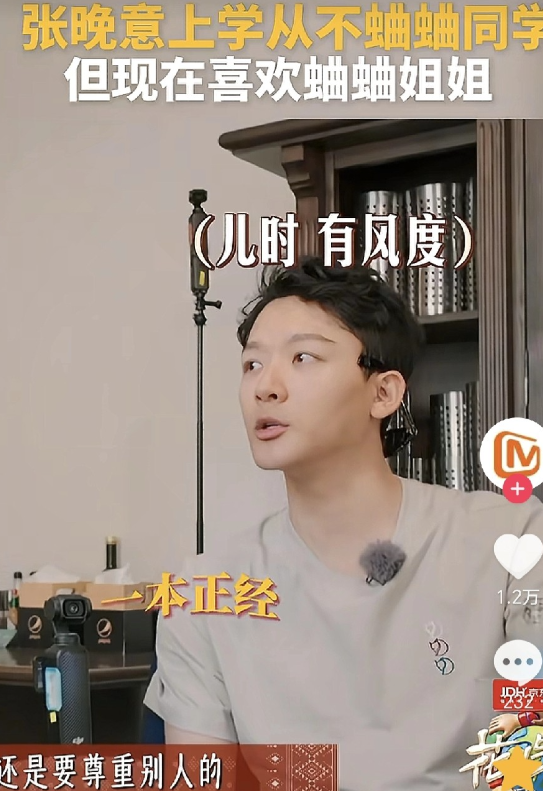 陈数问张晚意：“我有点好奇，你小时候会不会偷偷揪前座女同学的小辫子呀？”张晚意的