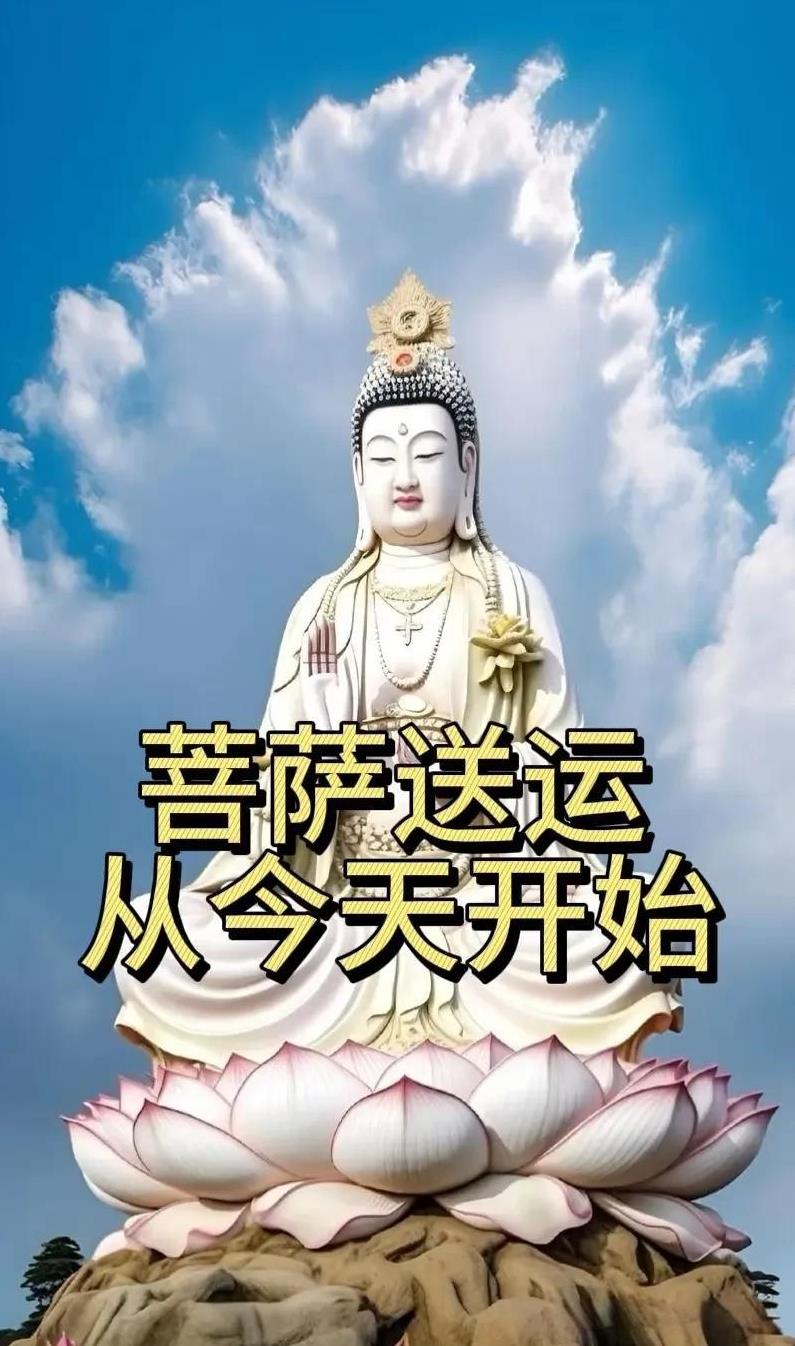 菩萨保佑，
刷到这幅图的人！
评论留下：事事顺遂！
天时地利人和，
财源广进，运