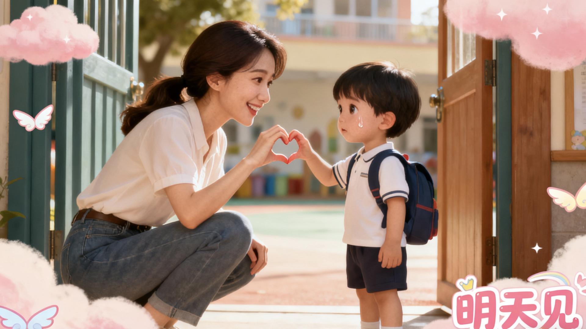 妈妈不是不爱你，而是先离开一下——3步把“再见”说成童话