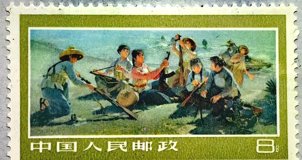 #分享邮票图片#
1977年3月8日中国人民邮政发行的《女民兵》T10特种邮票。