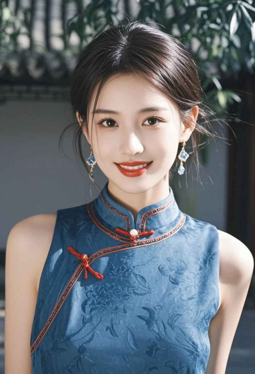 当现代审美遇上中式旗袍，她用气质证明：经典永不褪色