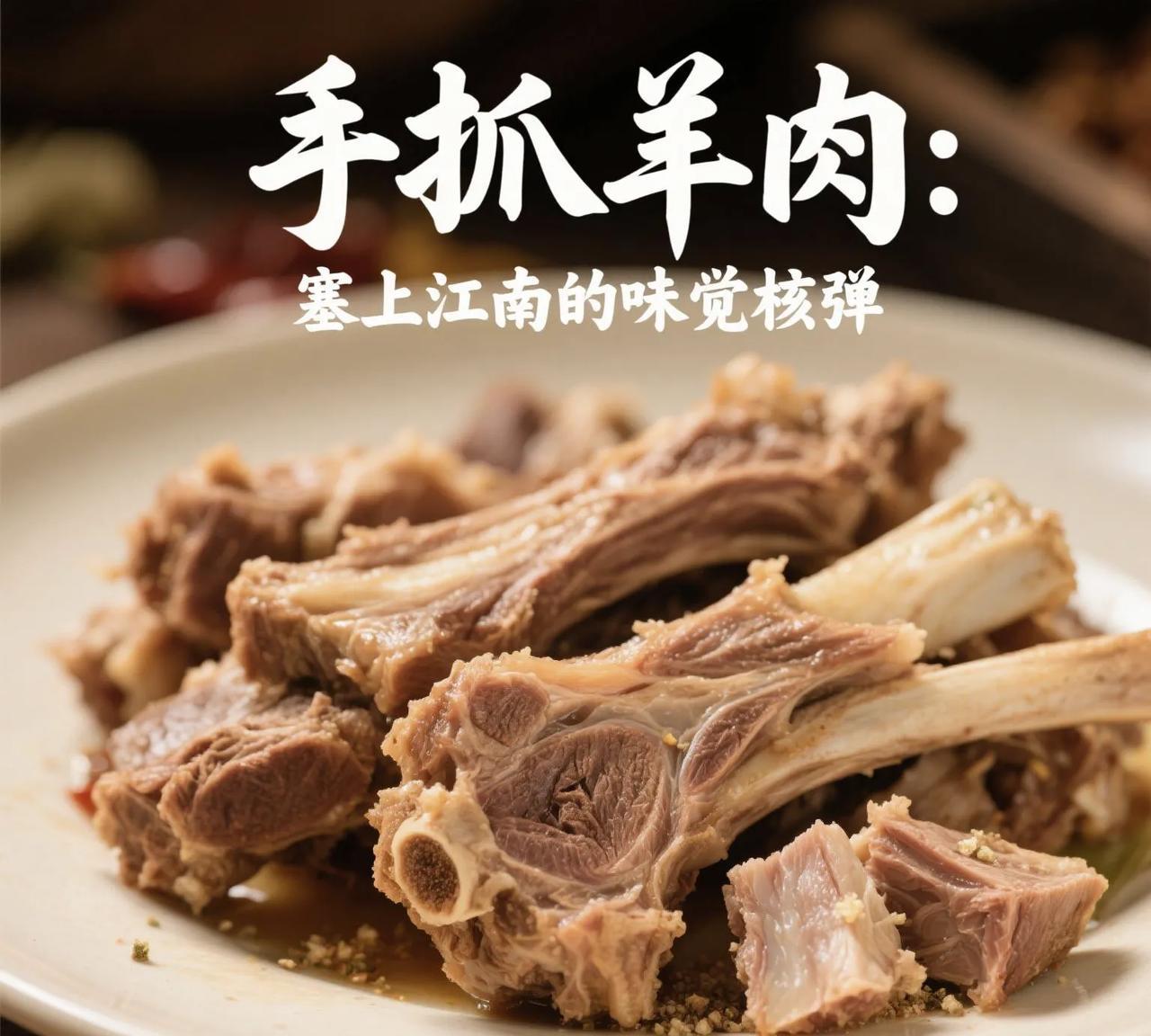 手抓羊肉：塞上江南的味觉核弹
一、【千年丝路淬炼的羊脂玉】
掀开银川老毛手抓那铸