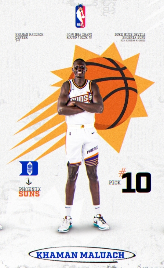 NBA2025年选秀大会今日在纽约的巴克莱中心举行。
在此前杜兰特被送往火箭的交
