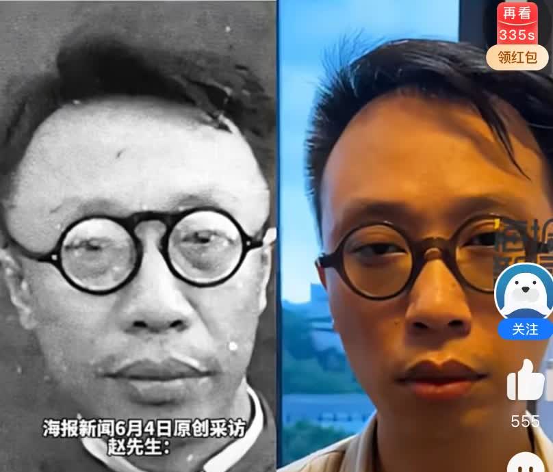 苏州八零后男子因长相酷似溥仪意外走红
近日，江苏苏州的一位八零后男子因其长相酷