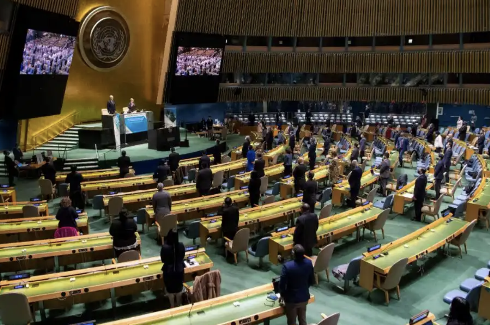 美以拒支持，联大推进“两国方案”复会